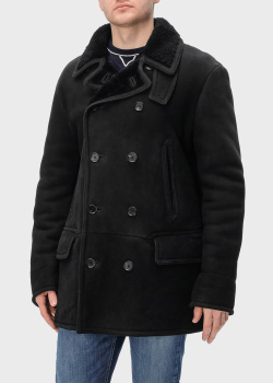 Мужская дубленка Polo Ralph Lauren черного цвета, фото