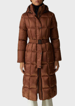 Пуховое пальто Bogner Nicole коричневого цвета, фото