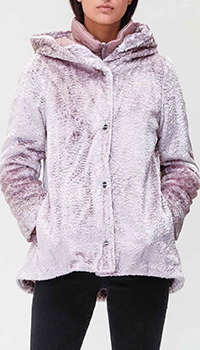 Розовая куртка Herno с капюшоном, фото