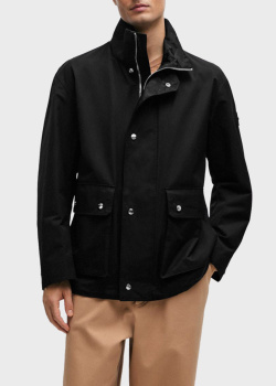 Чорна куртка Hugo Boss з капюшоном, фото