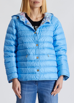 Двусторонняя куртка Luisa Spagnoli Vedras голубого цвета, фото