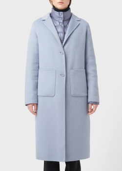 Подвійне пальто Hox блакитного кольору, фото