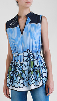 Блузка в полоску Sfizio с цветочным принтом, фото