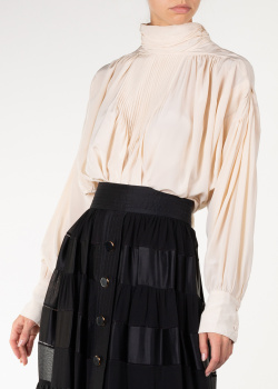 Шовкова блуза Isabel Marant кольору айворі, фото