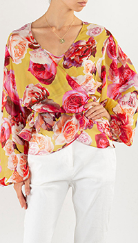 Блузка Pinko с цветочным принтом, фото