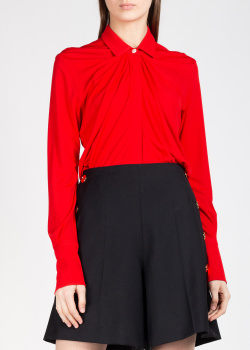 Красная блузка Patou со складками, фото