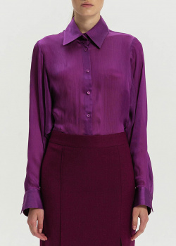 Шелковая блуза Shako с объемными рукавами, фото