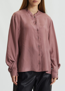 Шовкова блуза Luisa Cerano зі складками на спині, фото
