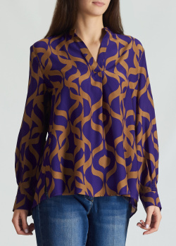 Шовкова блузка Luisa Cerano вільного крою, фото