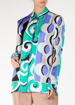 Шовкова блуза Emilio Pucci з принтом, фото