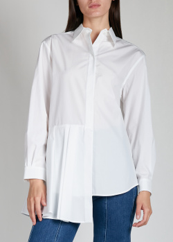 Сорочка з бавовни Agnona білого кольору, фото