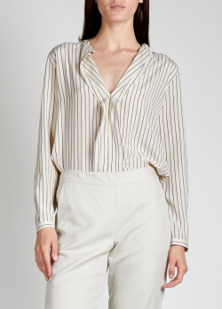 Шелковая блузка Aspesi молочного цвета, фото
