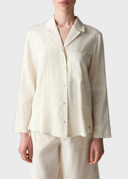 Льняная рубашка Bogner Rietta с накладным карманом, фото