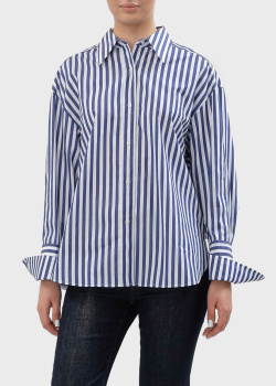 Рубашка из хлопка Hugo Boss Hugo с вертикальными полосками, фото