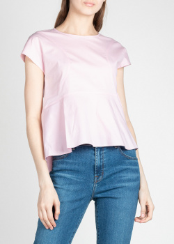 Однотонная блузка Jil Sander розового цвета, фото