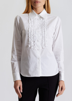 Приталенная рубашка Luisa Spagnoli Lapis с рюшами, фото