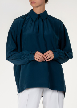Блуза з шовку Rochas з довгими рукавами, фото