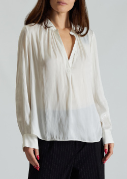 Белая блузка Zadig & Voltaire с вырезом, фото