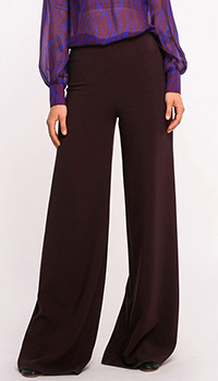Широкие брюки Shako бордового цвета, фото