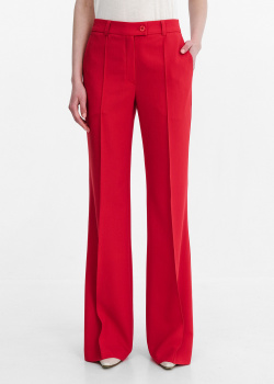 Расклешенные брюки Shako красного цвета, фото