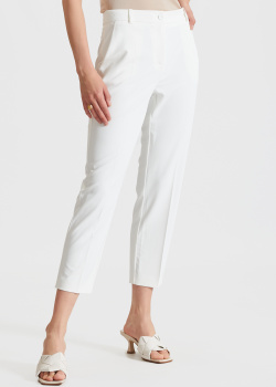 Укорочені штани Patrizia Pepe білого кольору, фото