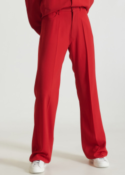 Штани зі стрілками Balenciaga червоного кольору, фото