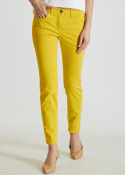 Штани-скінні Luisa Cerano жовтого кольору, фото