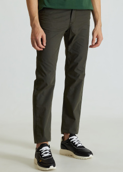 Прямые брюки Trussardi зеленого цвета, фото