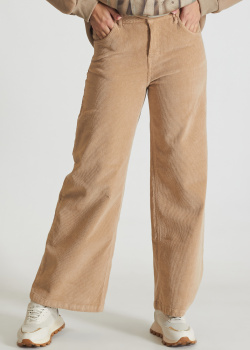 Широкие брюки Defence бежевого цвета, фото
