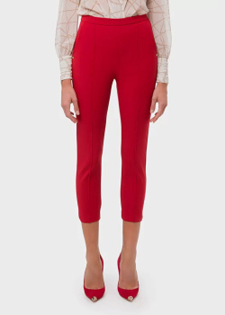 Красные брюки Elisabetta Franchi облегающего кроя, фото