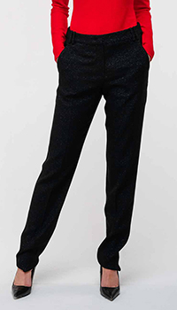 Классические брюки Emporio Armani с люрексовой нитью, фото
