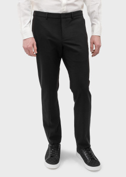 Шерстяные брюки Emporio Armani черного цвета, фото