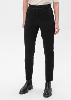 Черные брюки Ermanno Ermanno Scervino с вышивкой на поясе, фото