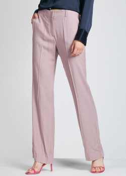 Розовые брюки Hebe Studio со стрелками, фото