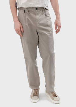 Мужские брюки Hugo Boss Hugo серого цвета, фото
