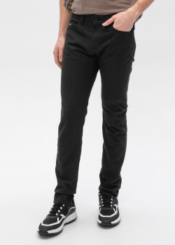 Зауженные джинсы Hugo Boss черного цвета, фото