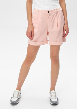 Розовые шорты Hugo Boss с защипами, фото