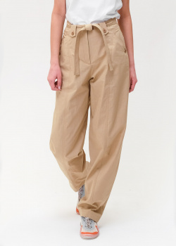 Широкие брюки Kenzo бежевого цвета, фото