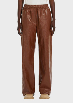Широкие брюки Max Mara Weekend Brezza коричневого цвета, фото