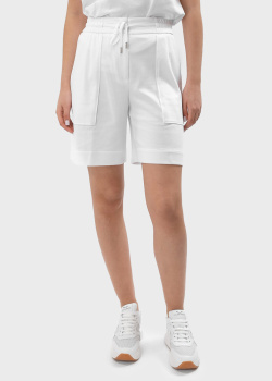 Белые шорты Peserico Cappellini с накладными карманами, фото