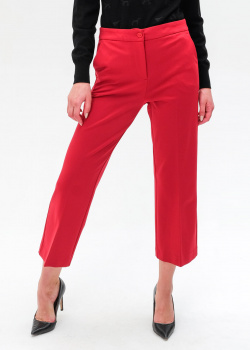 Красные брюки Twin-Set со стрелками, фото