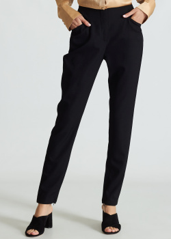 Шерстяные брюки Balmain черного цвета, фото