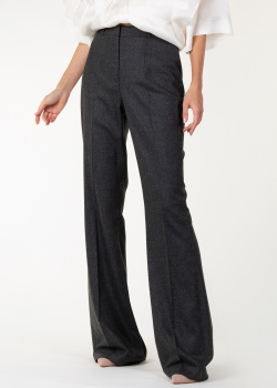 Шерстяные брюки Michael Kors темно-серого цвета, фото