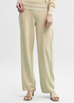 Трикотажні штани GD Cashmere Rise бежевого кольору, фото