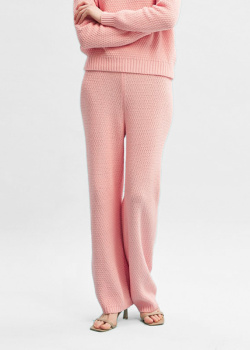 Трикотажные брюки GD Cashmere розового цвета, фото