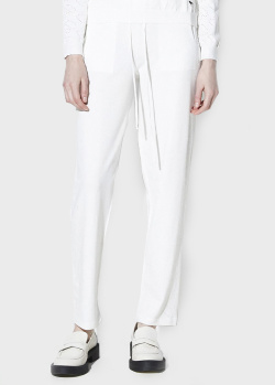 Трикотажні штани GD Cashmere Punti білого кольору, фото