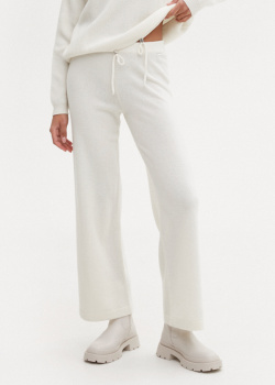 Кашемірові штани GD Cashmere білого кольору, фото