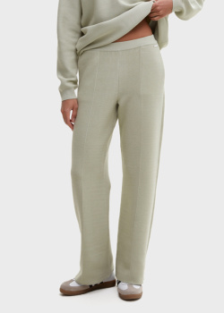 Трикотажные брюки GD Cashmere Amato мятного цвета, фото