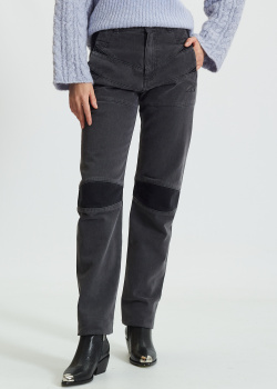 Сірі джинси Kenzo з контрастними вставками, фото