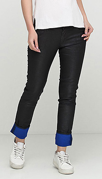 Черные джинсы Gaudi с манжетами, фото